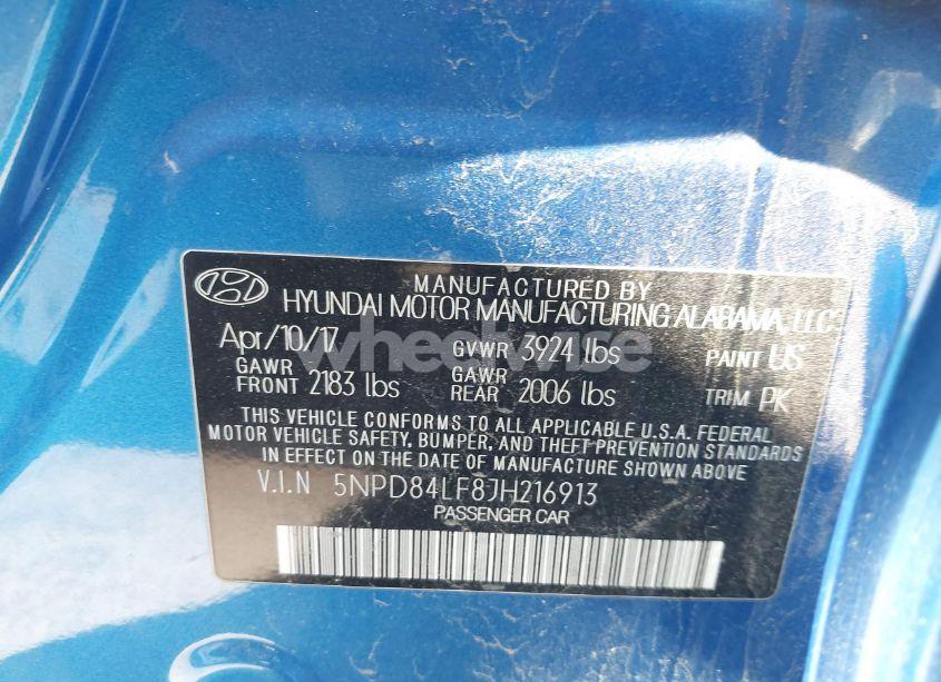 Photo 9 of 2018 Hyundai Elantra SEL (VIN 5NPD84LF8JH216913)