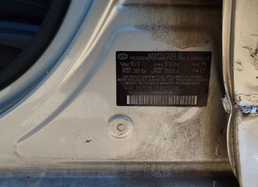 Photo 9 of 2018 Hyundai Elantra VALUE EDITION (VIN 5NPD84LF8JH237048)