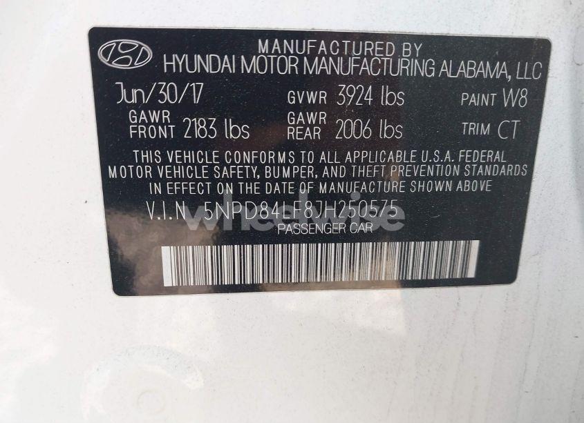 Photo 9 of 2018 Hyundai Elantra VALUE EDITION (VIN 5NPD84LF8JH250575)