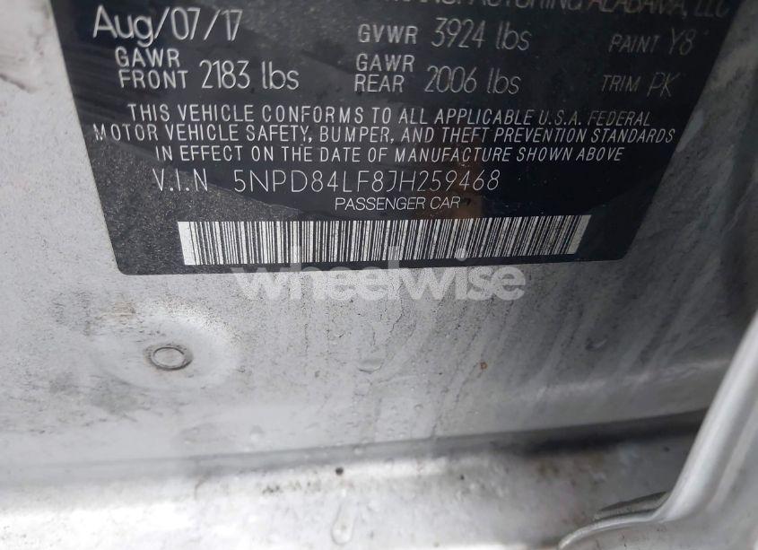 Photo 9 of 2018 Hyundai Elantra SEL (VIN 5NPD84LF8JH259468)