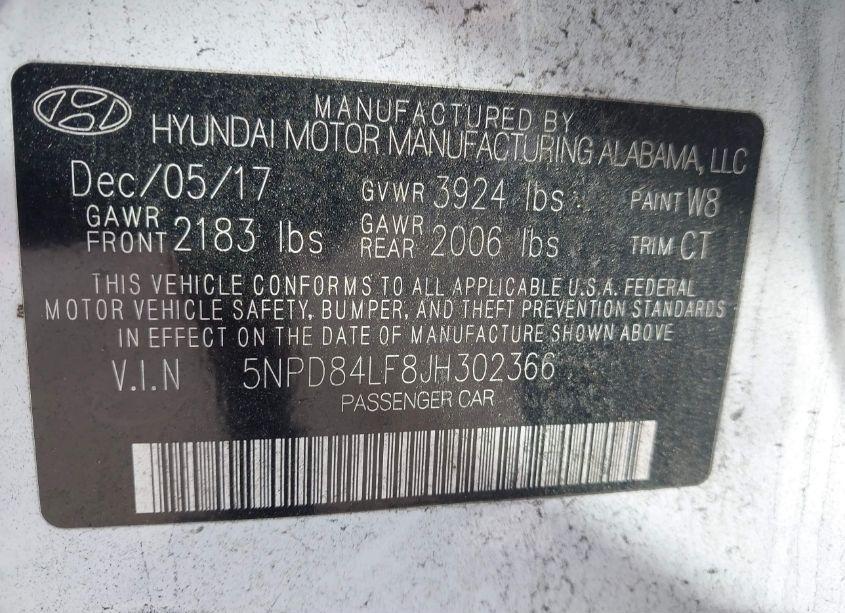 Photo 9 of 2018 Hyundai Elantra SEL (VIN 5NPD84LF8JH302366)