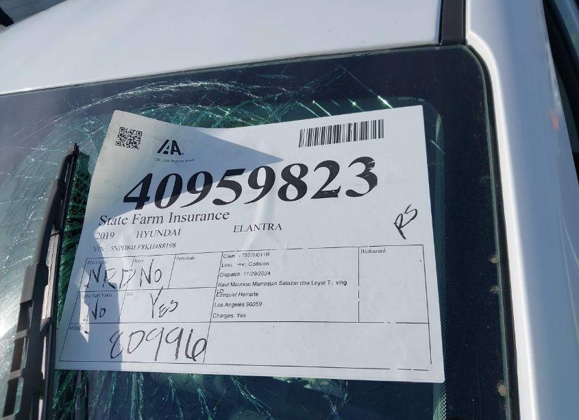 Photo 17 of 2019 Hyundai Elantra SEL (VIN 5NPD84LF8KH488198)