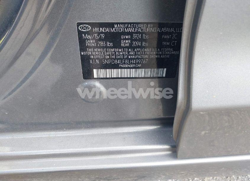 Photo 9 of 2020 Hyundai Elantra SEL (VIN 5NPD84LF8LH499767)