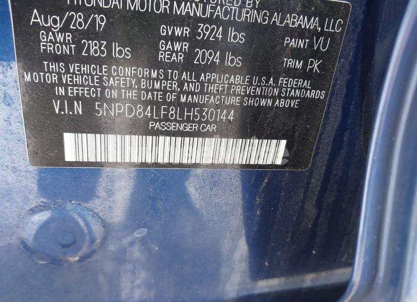 Photo 9 of 2020 Hyundai Elantra VALUE EDITION (VIN 5NPD84LF8LH530144)