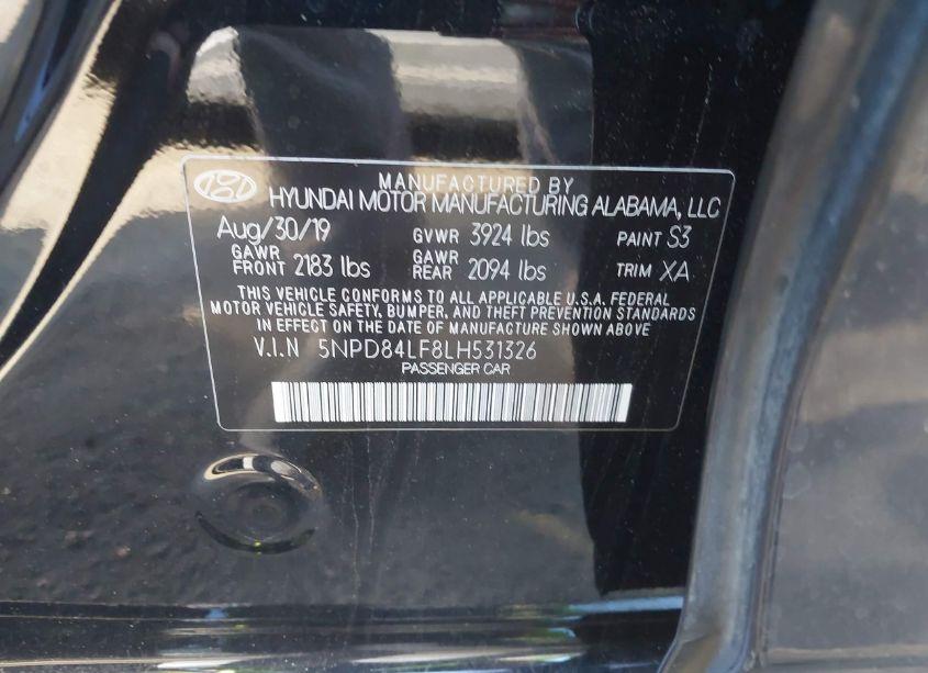 Photo 9 of 2020 Hyundai Elantra SEL (VIN 5NPD84LF8LH531326)