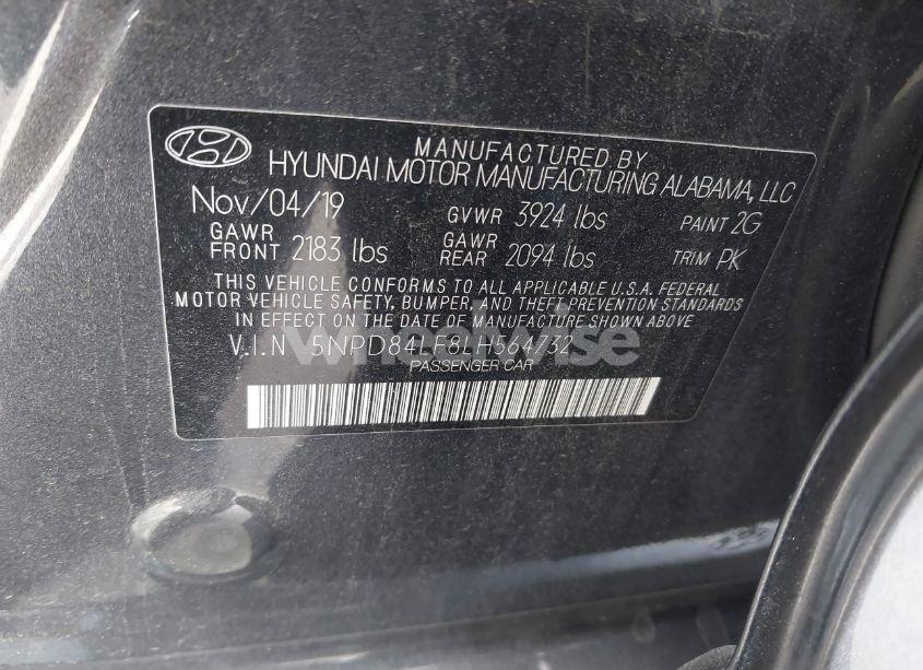 Photo 9 of 2020 Hyundai Elantra SEL (VIN 5NPD84LF8LH564732)