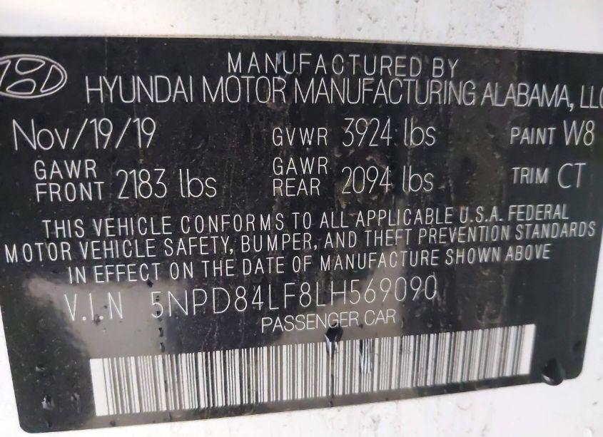 Photo 9 of 2020 Hyundai Elantra SEL (VIN 5NPD84LF8LH569090)