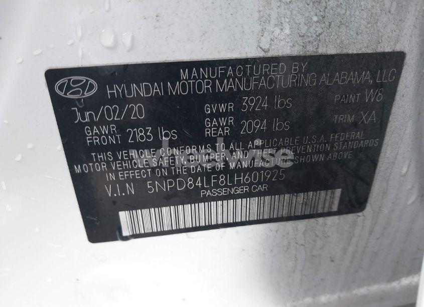 Photo 9 of 2020 Hyundai Elantra SEL (VIN 5NPD84LF8LH601925)