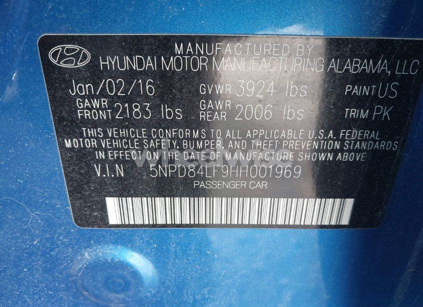 Photo 9 of 2017 Hyundai Elantra SE (VIN 5NPD84LF9HH001969)