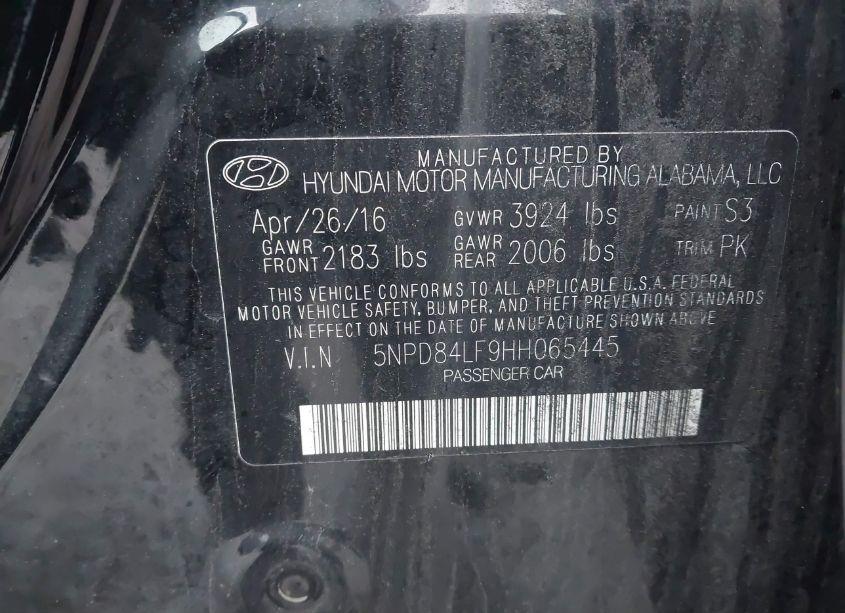 Photo 9 of 2017 Hyundai Elantra SE (VIN 5NPD84LF9HH065445)