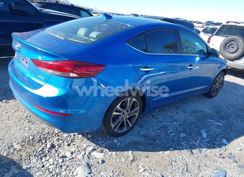 Photo 4 of 2017 Hyundai Elantra LIMITED (VIN 5NPD84LF9HH080267)