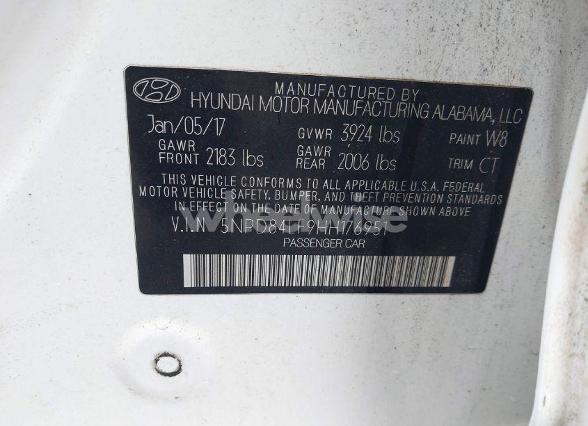 Photo 9 of 2017 Hyundai Elantra VALUE EDITION (VIN 5NPD84LF9HH176951)