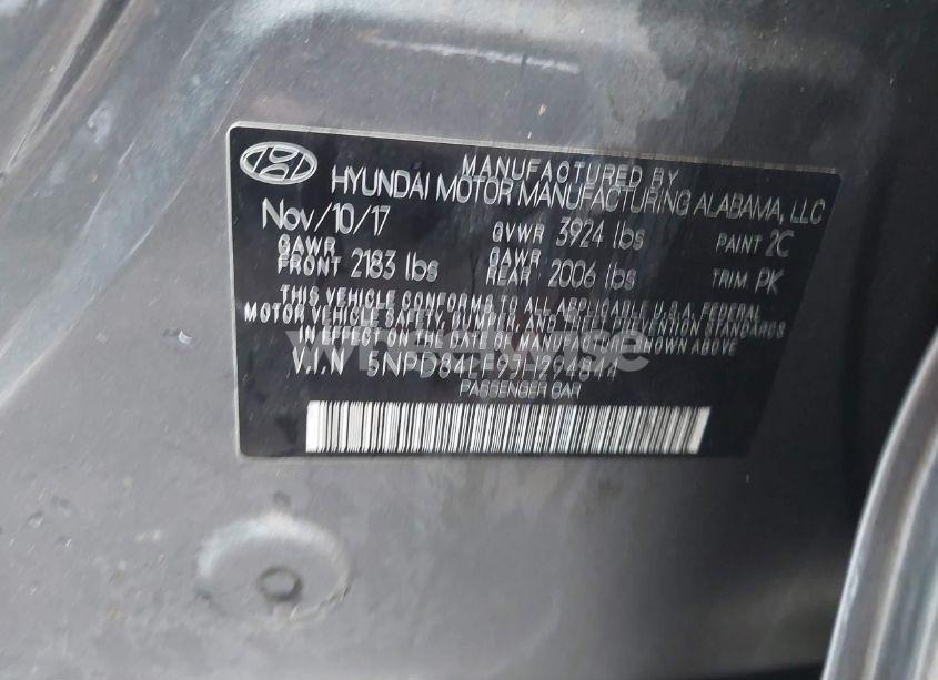 Photo 9 of 2018 Hyundai Elantra VALUE EDITION (VIN 5NPD84LF9JH294844)