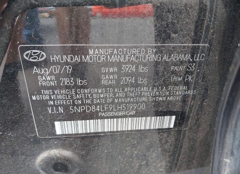 Photo 9 of 2020 Hyundai Elantra SEL (VIN 5NPD84LF9LH519900)