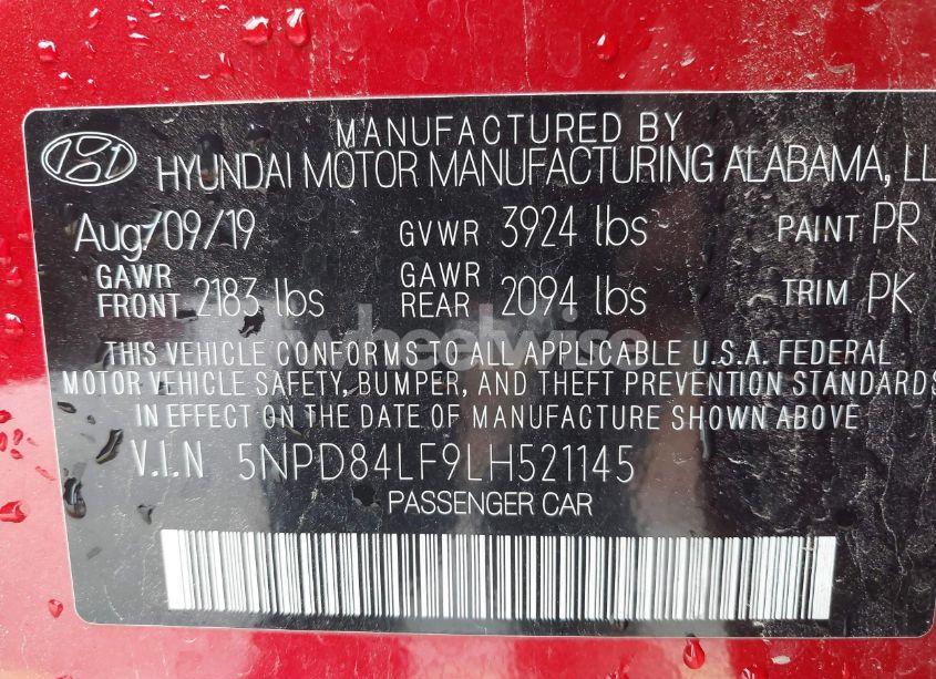 Photo 9 of 2020 Hyundai Elantra SEL (VIN 5NPD84LF9LH521145)