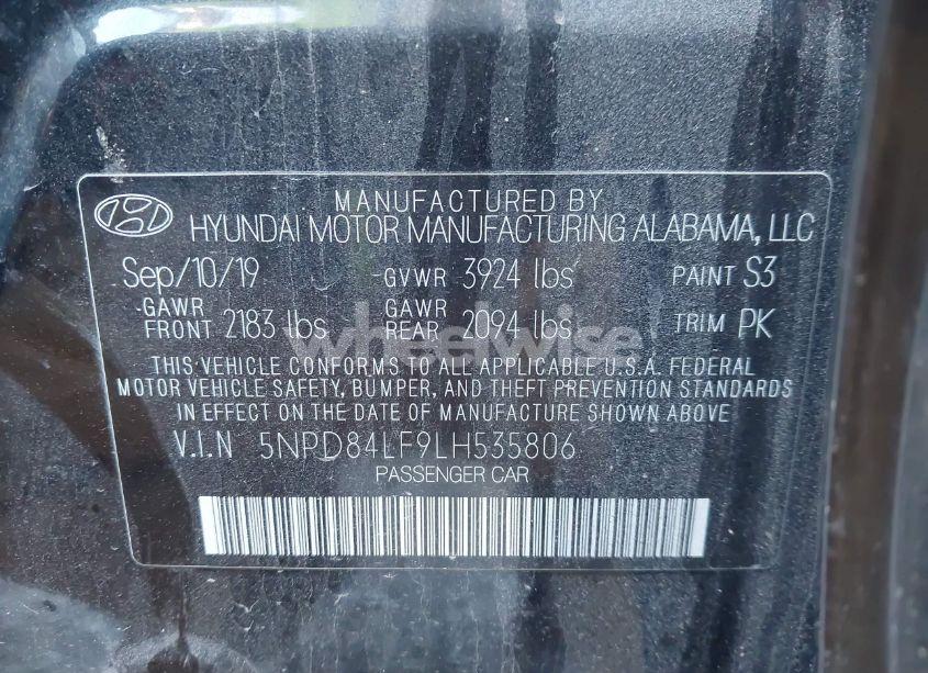 Photo 9 of 2020 Hyundai Elantra VALUE EDITION (VIN 5NPD84LF9LH535806)