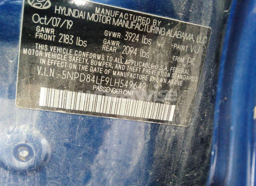 Photo 9 of 2020 Hyundai Elantra SEL (VIN 5NPD84LF9LH549642)