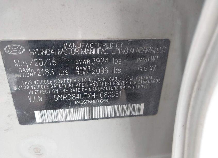 Photo 9 of 2017 Hyundai Elantra SE (VIN 5NPD84LFXHH080651)