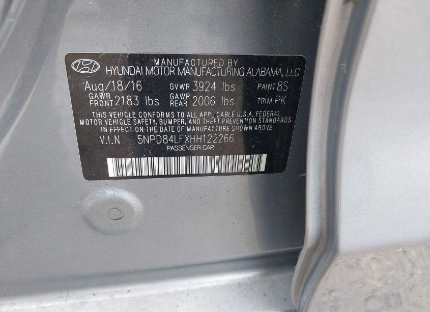 Photo 9 of 2017 Hyundai Elantra SE (VIN 5NPD84LFXHH122266)