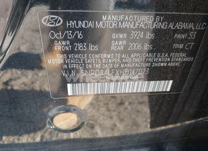 Photo 9 of 2017 Hyundai Elantra VALUE EDITION (VIN 5NPD84LFXHH147023)