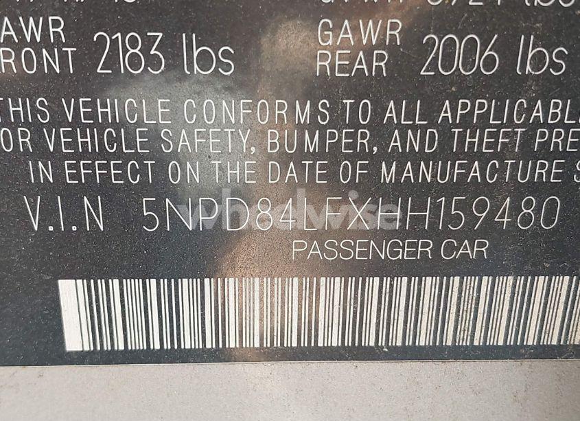 Photo 9 of 2017 Hyundai Elantra SE (VIN 5NPD84LFXHH159480)