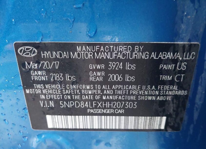 Photo 9 of 2017 Hyundai Elantra VALUE EDITION (VIN 5NPD84LFXHH207303)