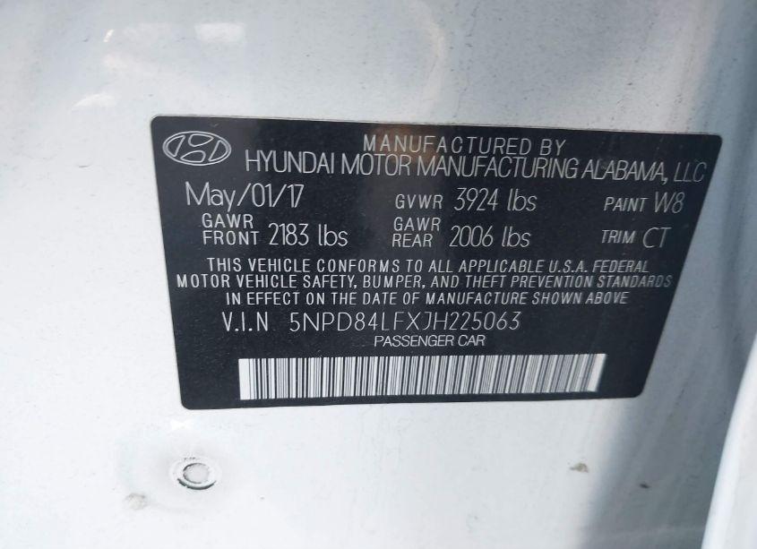 Photo 9 of 2018 Hyundai Elantra SEL (VIN 5NPD84LFXJH225063)