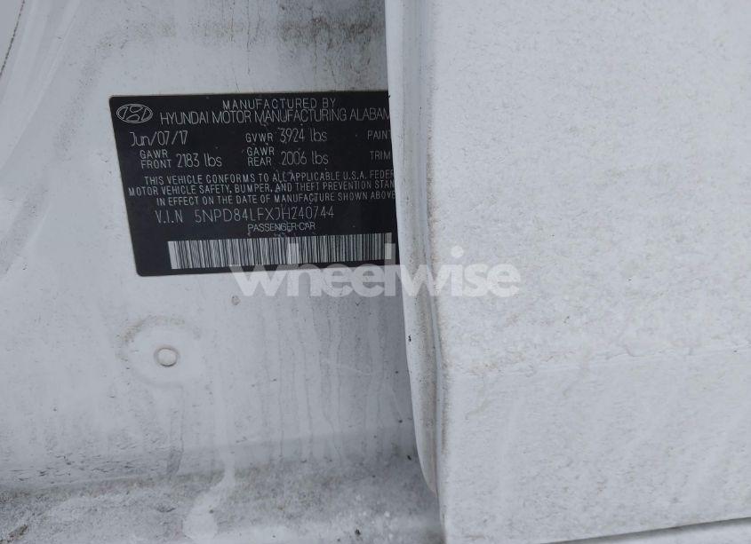 Photo 9 of 2018 Hyundai Elantra SEL (VIN 5NPD84LFXJH240744)