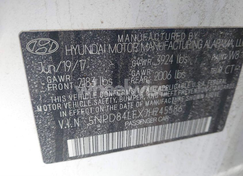 Photo 9 of 2018 Hyundai Elantra SEL (VIN 5NPD84LFXJH245586)