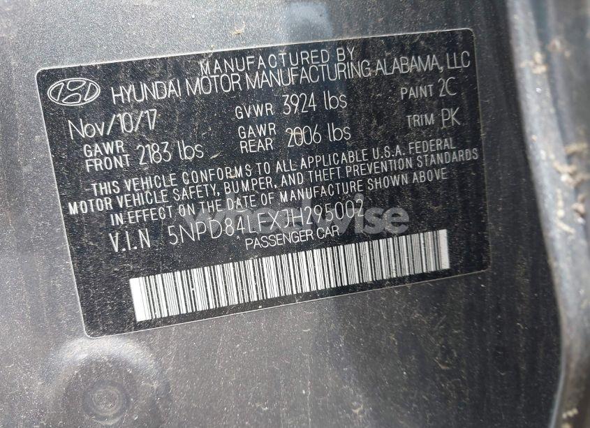 Photo 9 of 2018 Hyundai Elantra SEL (VIN 5NPD84LFXJH295002)