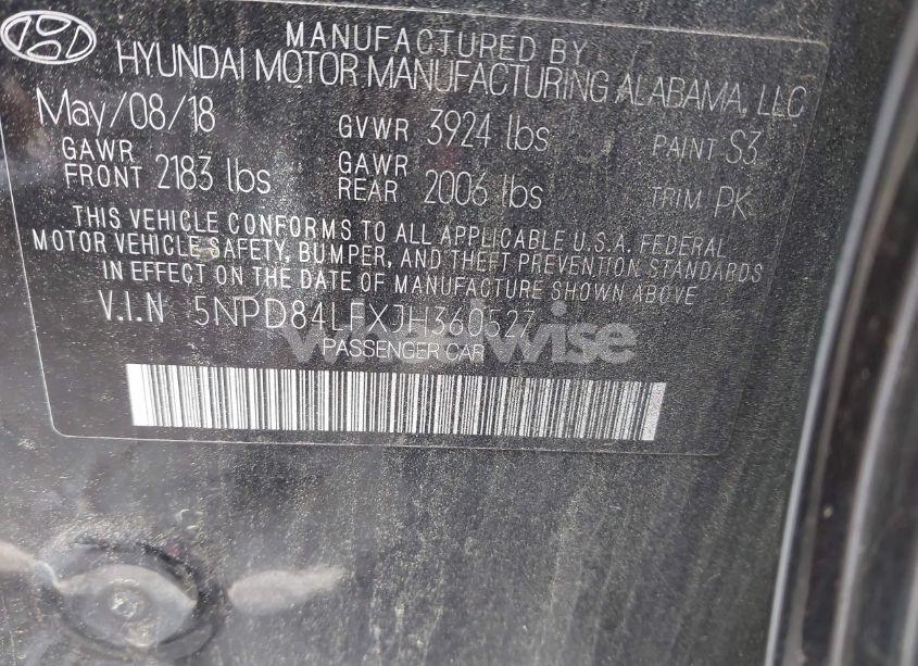 Photo 9 of 2018 Hyundai Elantra VALUE EDITION (VIN 5NPD84LFXJH360527)