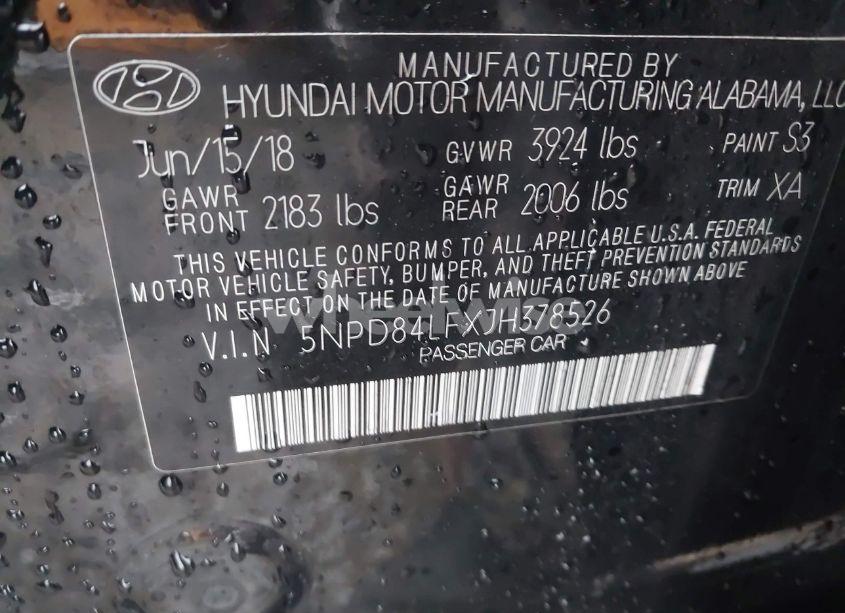 Photo 9 of 2018 Hyundai Elantra VALUE EDITION (VIN 5NPD84LFXJH378526)