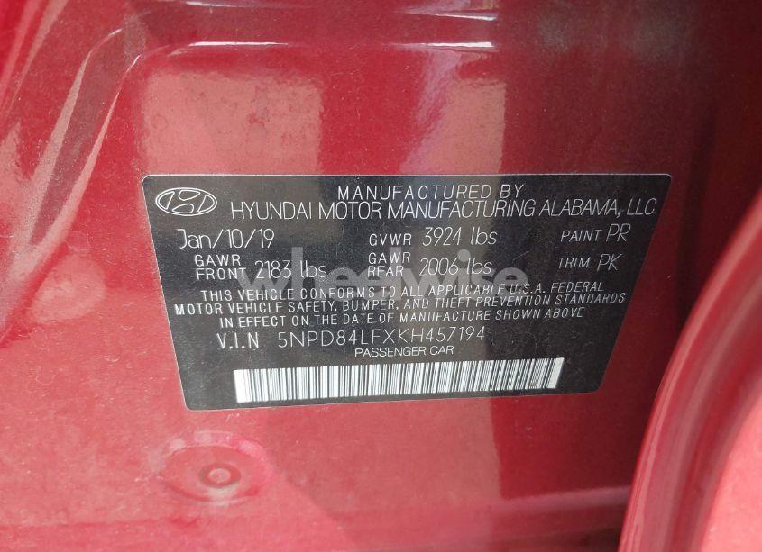 Photo 9 of 2019 Hyundai Elantra VALUE EDITION (VIN 5NPD84LFXKH457194)