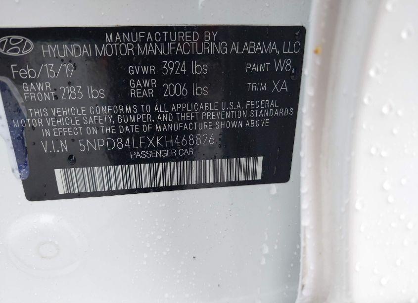 Photo 9 of 2019 Hyundai Elantra SEL (VIN 5NPD84LFXKH468826)