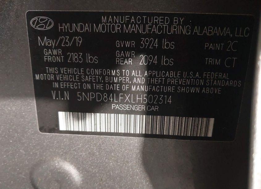 Photo 9 of 2020 Hyundai Elantra SEL (VIN 5NPD84LFXLH502314)