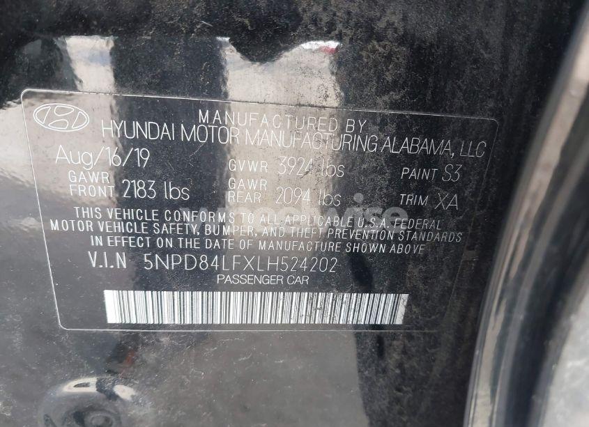 Photo 9 of 2020 Hyundai Elantra LIMITED (VIN 5NPD84LFXLH524202)