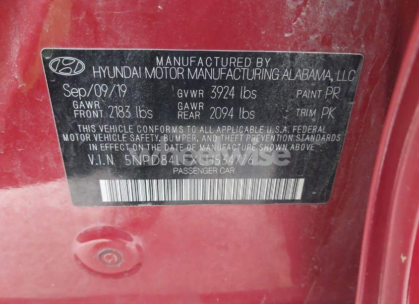 Photo 9 of 2020 Hyundai Elantra SEL (VIN 5NPD84LFXLH534776)