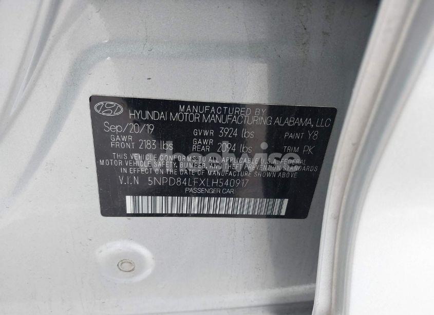 Photo 9 of 2020 Hyundai Elantra SEL (VIN 5NPD84LFXLH540917)