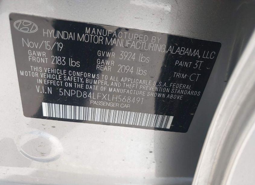 Photo 9 of 2020 Hyundai Elantra SEL (VIN 5NPD84LFXLH568491)