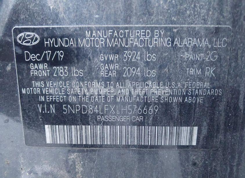 Photo 9 of 2020 Hyundai Elantra (VIN 5NPD84LFXLH576669)