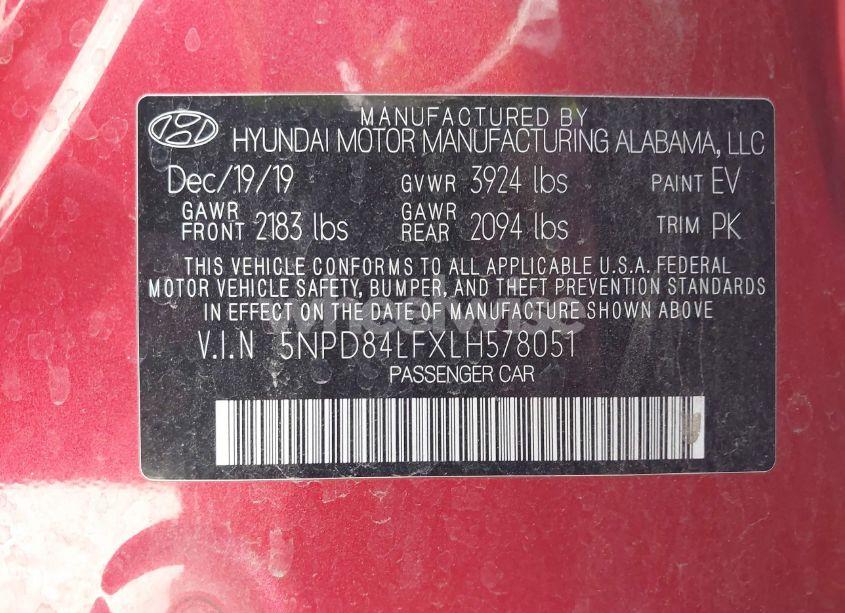 Photo 9 of 2020 Hyundai Elantra SEL (VIN 5NPD84LFXLH578051)