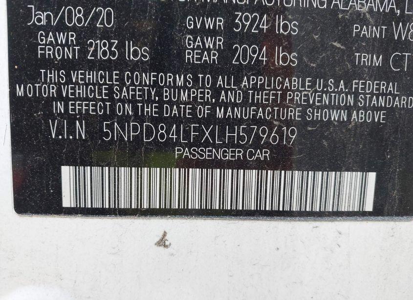 Photo 9 of 2020 Hyundai Elantra SEL (VIN 5NPD84LFXLH579619)