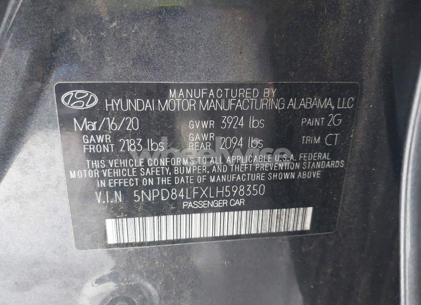 Photo 9 of 2020 Hyundai Elantra SEL (VIN 5NPD84LFXLH598350)