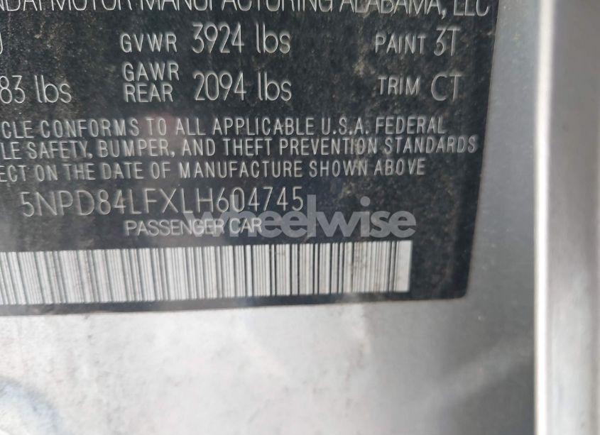 Photo 9 of 2020 Hyundai Elantra SEL (VIN 5NPD84LFXLH604745)