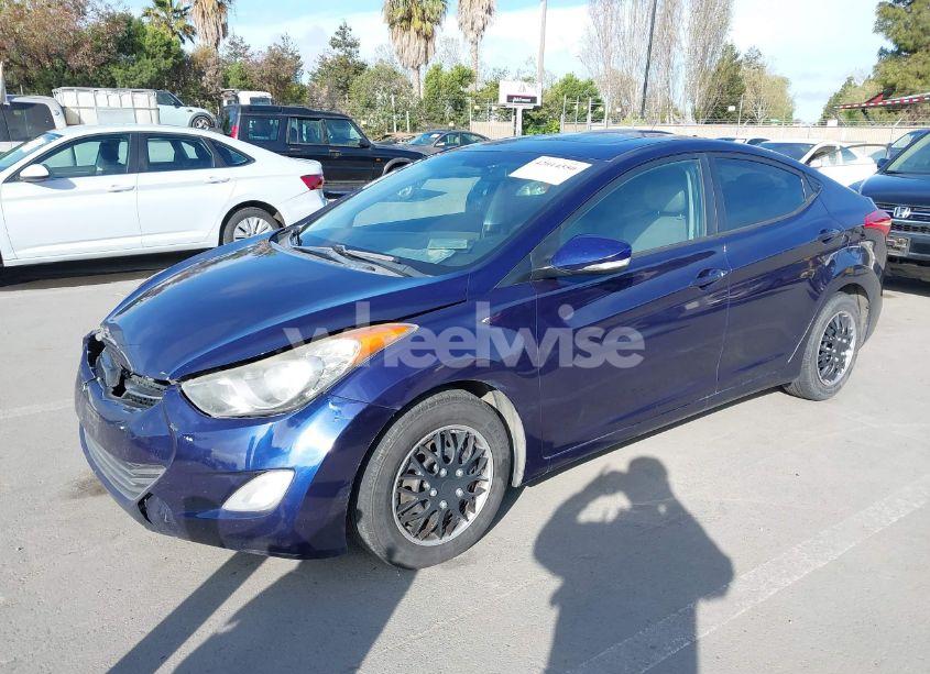 Photo 2 of 2012 Hyundai Elantra LIMITED (VIN 5NPDH4AE0CH099860)