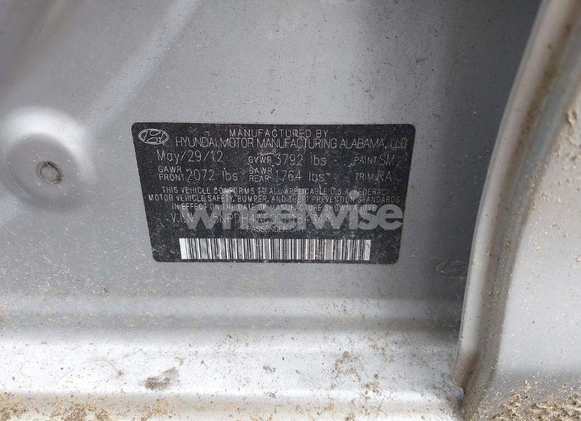 Photo 9 of 2013 Hyundai Elantra LIMITED (VIN 5NPDH4AE0DH184344)