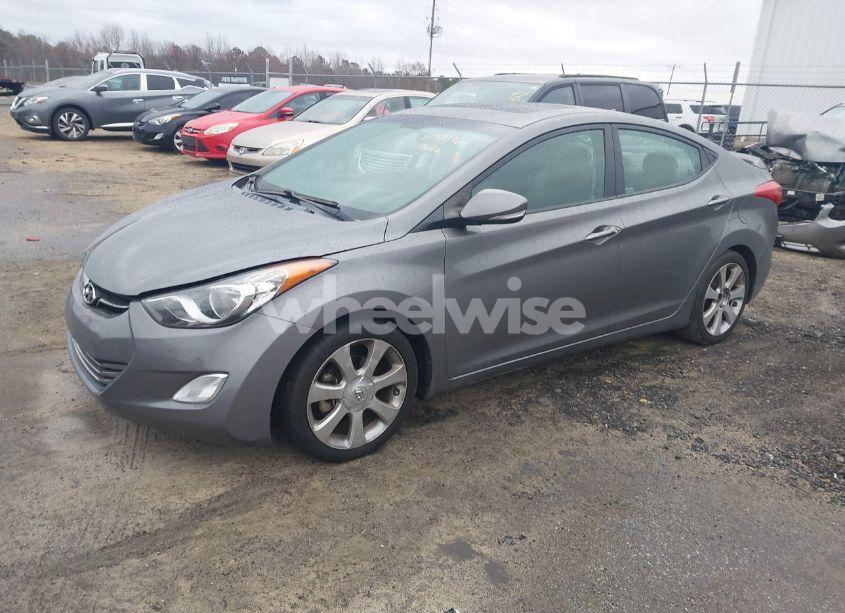 Photo 2 of 2013 Hyundai Elantra LIMITED (VIN 5NPDH4AE0DH360423)