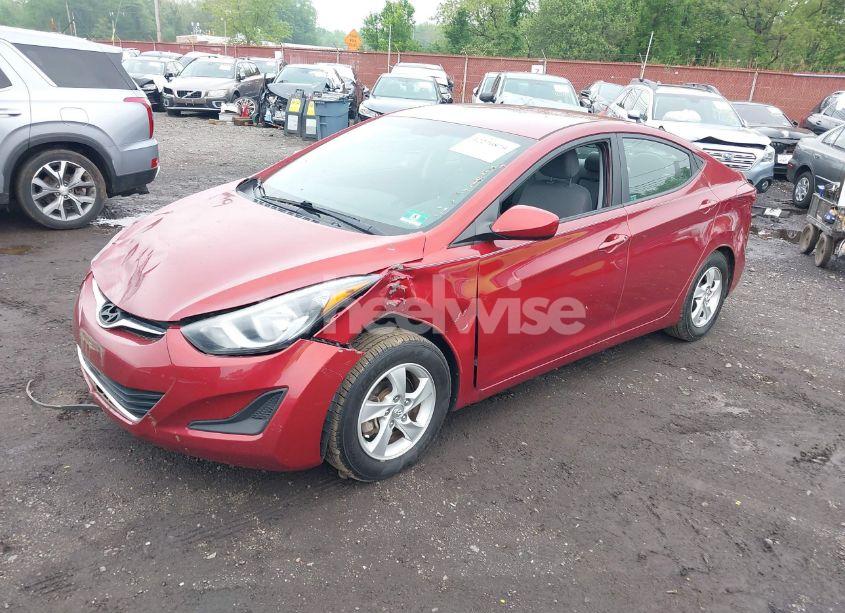 Photo 2 of 2014 Hyundai Elantra SE (VIN 5NPDH4AE0EH538817)