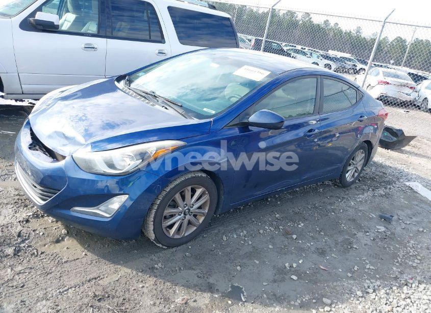 Photo 2 of 2015 Hyundai Elantra SE (VIN 5NPDH4AE0FH598713)