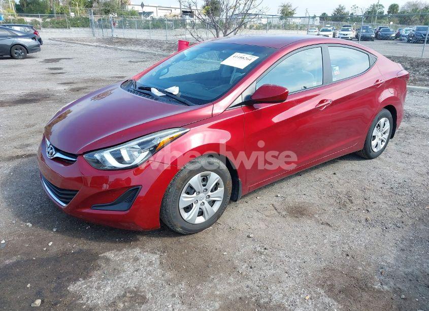 Photo 2 of 2016 Hyundai Elantra SE (VIN 5NPDH4AE0GH768280)